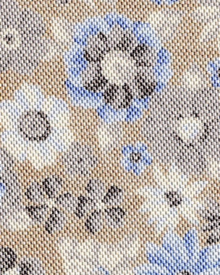 Profuomo Stropdas van zijde met bloemenprint