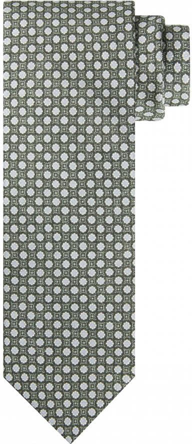 Profuomo Stropdas van zijde met bloemenprint