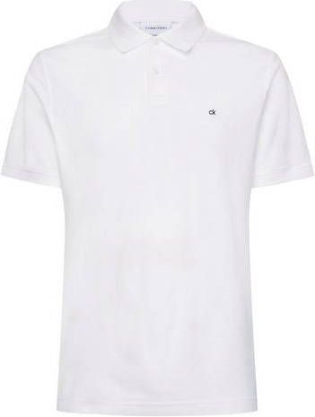 Calvin Klein K10K102964 Logo Refined Polo Men White