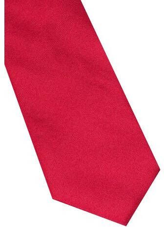 ETERNA Dunne stropdas rood, Effen
