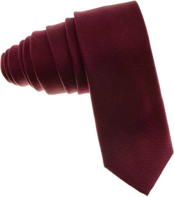 Jacques Britt Krawatte Stropdas bordeaux, Effen