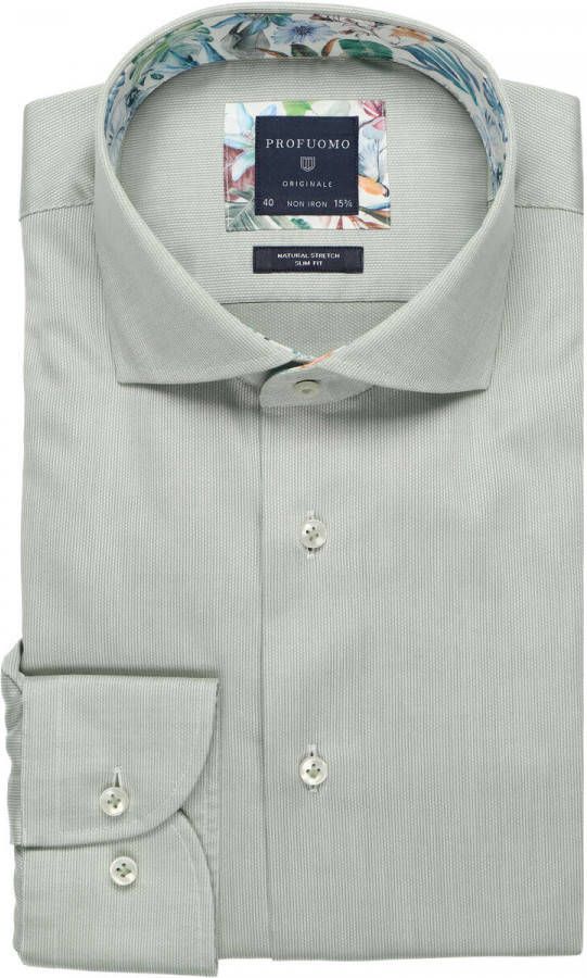 Profuomo Originale Natural Stretch Heren Overhemd LM