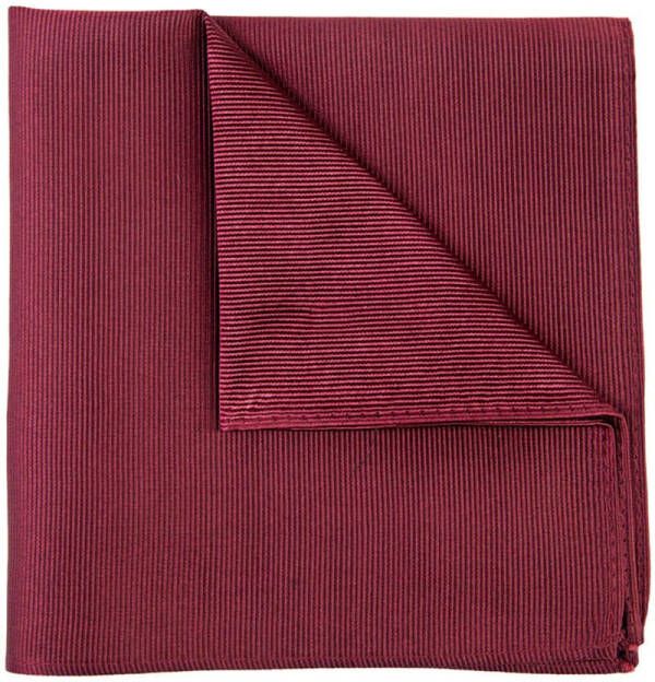 Profuomo Pochet wijnrood, Effen