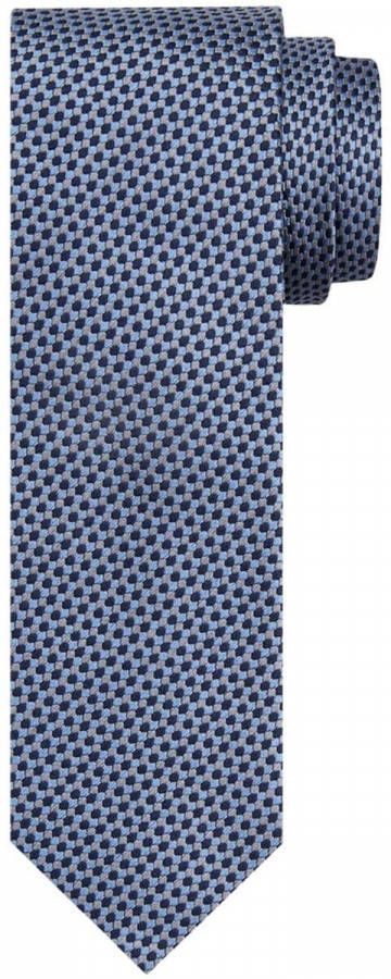 Profuomo Stropdas blauw/grijs, Motief