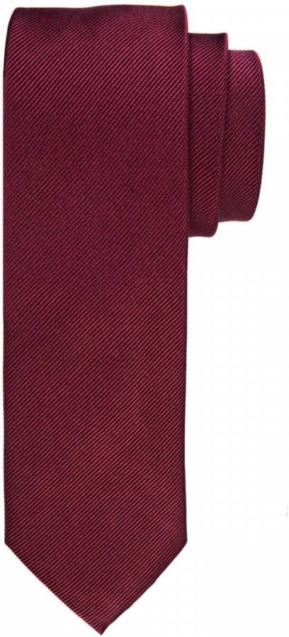 Profuomo Stropdas wijnrood, Effen