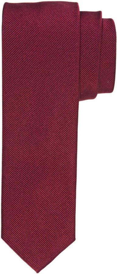 Profuomo Stropdas wijnrood, Effen