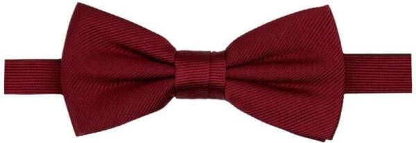 Profuomo Vlinderdas wijnrood, Effen