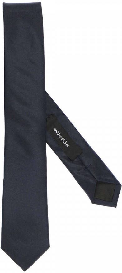 Seidensticker Super Slanke Stropdas blauw, Effen