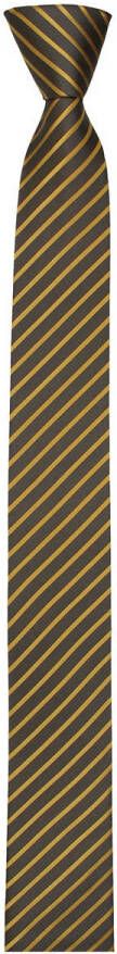 Venti Slim Krawatte Stropdas geel, Gestreept