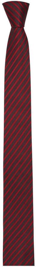 Venti Slim Krawatte Stropdas rood, Gestreept