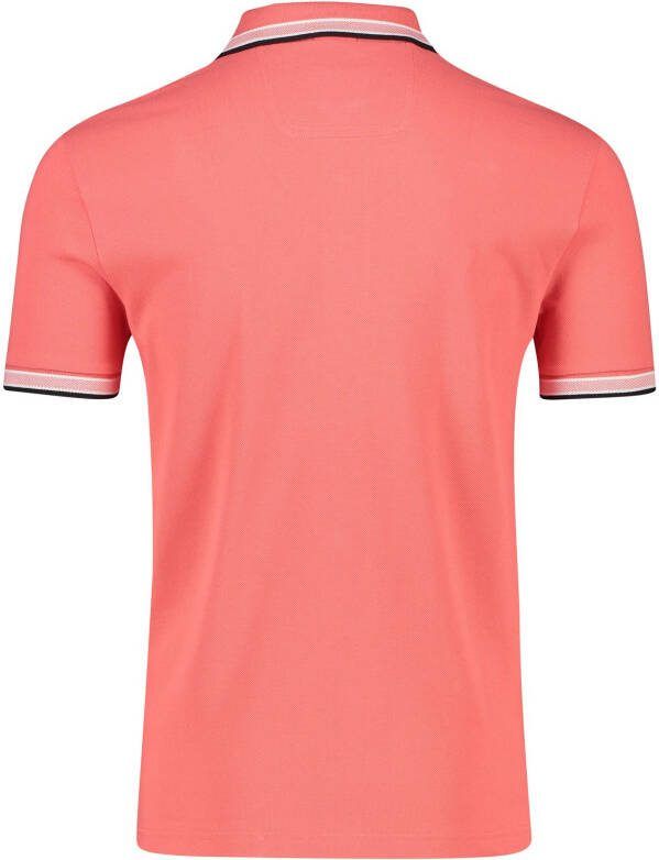 Hugo Boss poloshirt Paddy roze effen katoen normale fit
