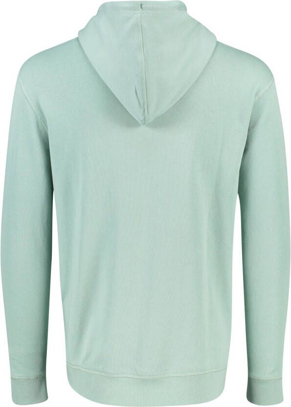 Hugo Boss sweater lichtgroen effen katoen hoodie