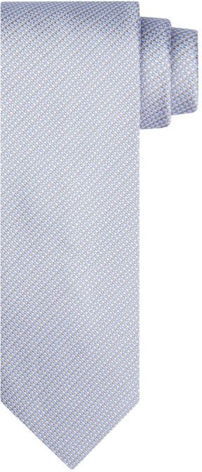 Michaelis Stropdas blauw print zijde