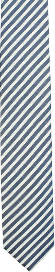 OLYMP stropdas zijde streep middenblauw ONE SIZE