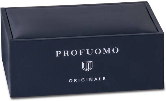 Profuomo Sky Blue Manchetknopen zilver, Matglanzend