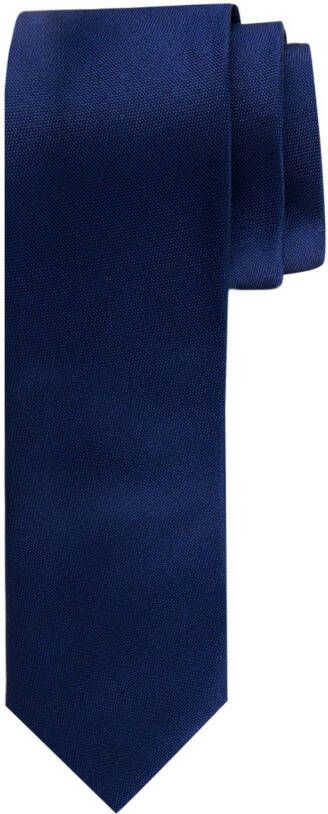 Profuomo smalle stropdas donkerblauw oxford ONE SIZE