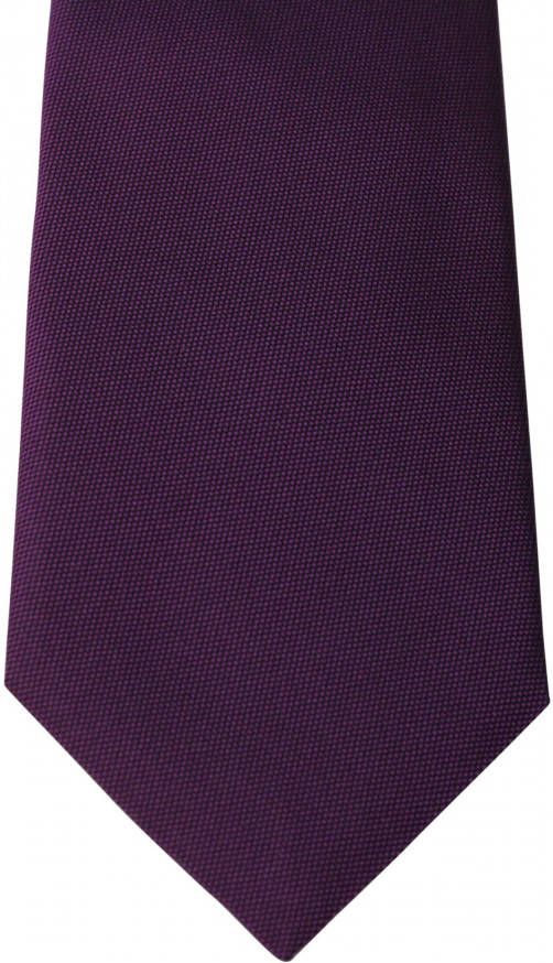Stropdas Profuomo aubergine puur zijde ONE SIZE