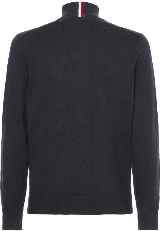 Tommy Hilfiger Regular Fit Cardigan lichtgrijs, Effen