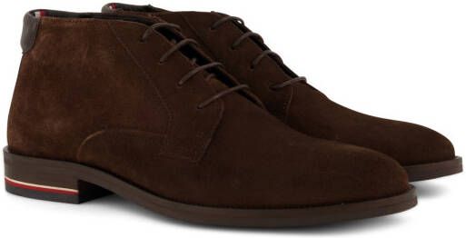 Tommy Hilfiger nette schoenen effen leer bruin