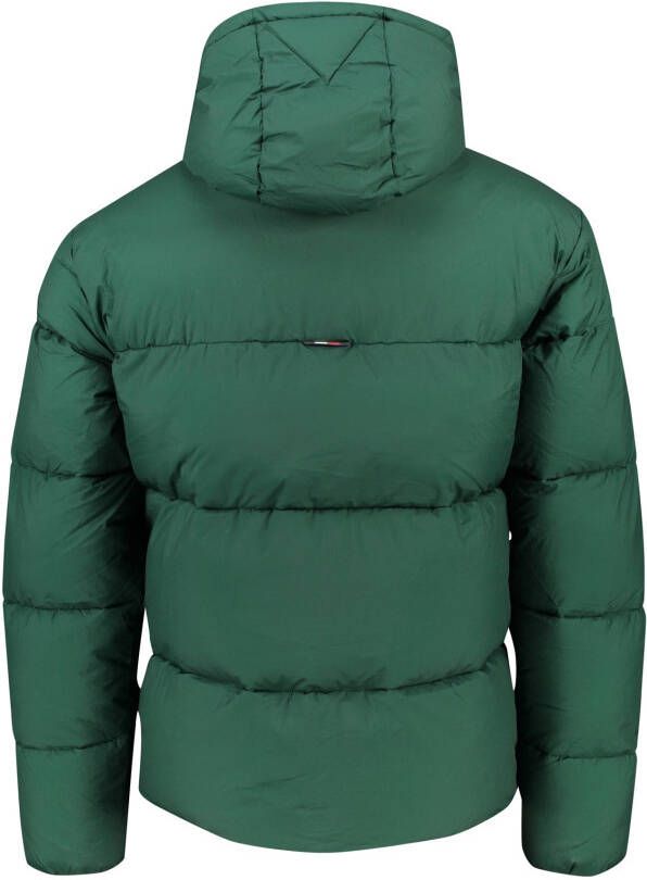 Tommy Hilfiger winterjas groen normale fit effen rits