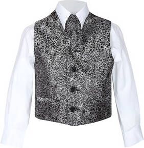 G.O.L. GOL Boys Jacquard Vest zwart zilver