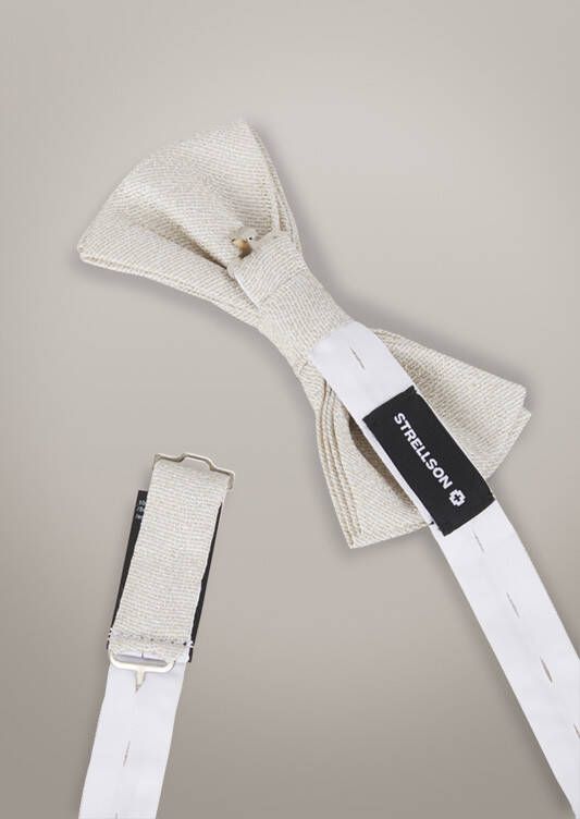 Strellson Set van vlinderdas en pochet, zilvergrijs