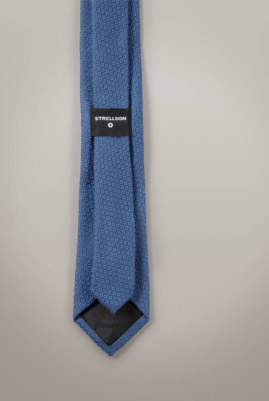 Strellson Stropdas, blauw met dessin