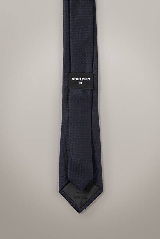 Strellson Zijden stropdas, donkerblauw