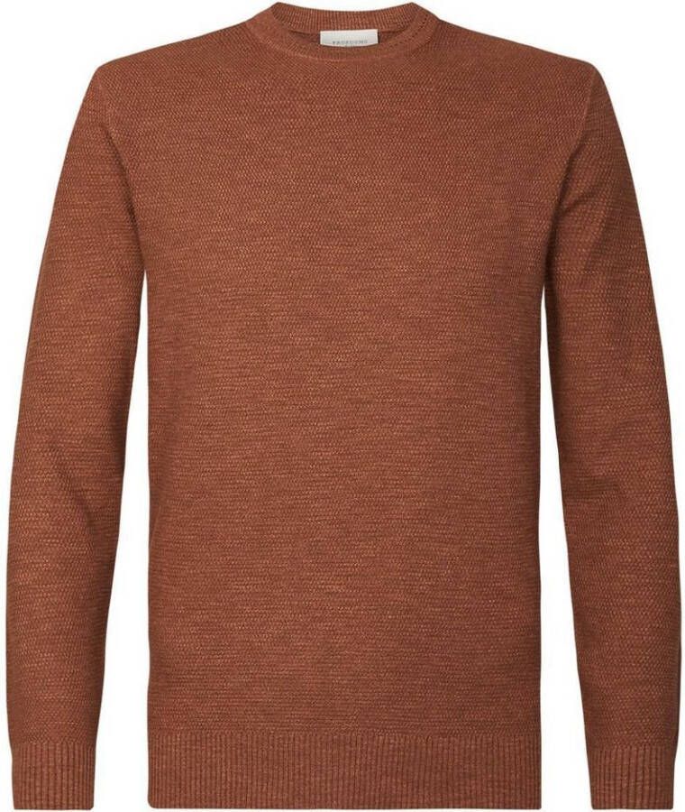 Profuomo pullover kledingkleurige bordeaux , Rood, Heren