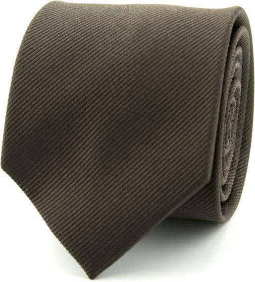 Suitable Stropdas Zijde Bruin Uni F45