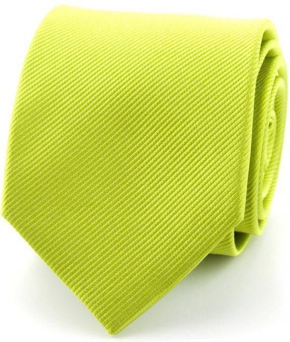 Suitable Stropdas Zijde Lime Groen Uni F04