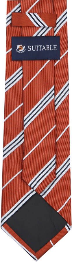 Suitable Stropdas Zijde Streep Rood
