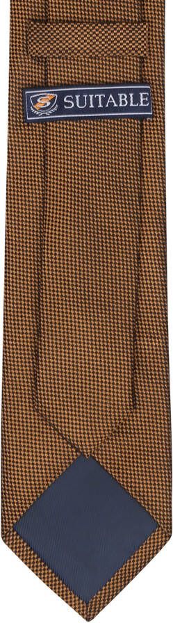 Suitable Zijde Stropdas Cognac