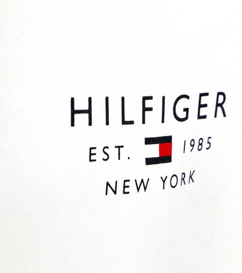 Tommy Hilfiger Big and Tall Logo T shirt Wit