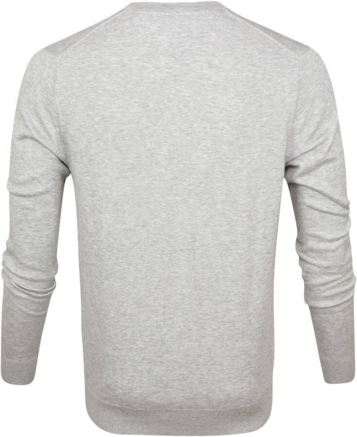 Tommy Hilfiger Regular Fit Trui ronde halslichtgrijs, Melange