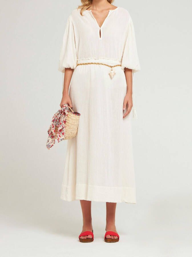 Antik batik blouse Lilou , Wit, Dames