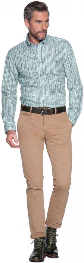 Campbell Casual overhemd met lange mouwen