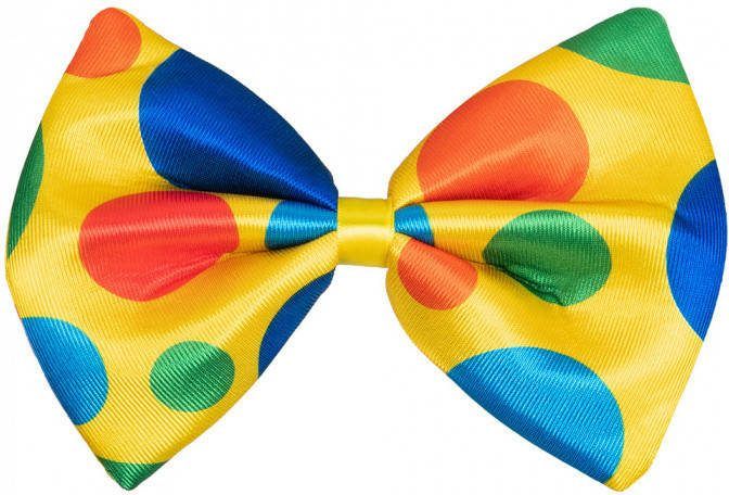 Confetti Grote vlinderstrik clown | clownsstrik