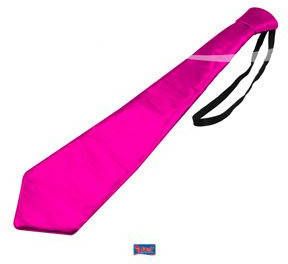 Merkloos Stropdas Metallic Magenta