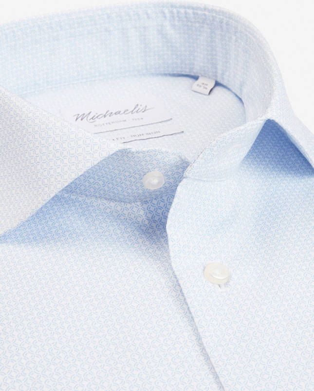 Michaelis Slim fit overhemd met microdessin