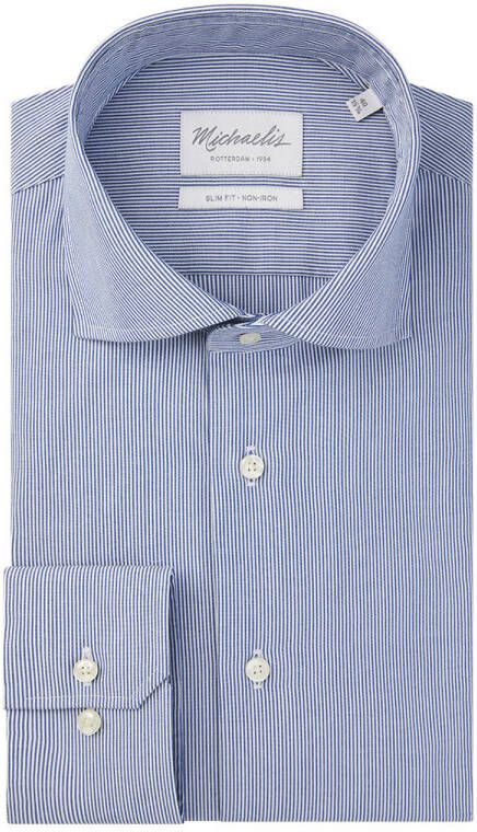 Michaelis wit gestreept shirt met lichte knopen