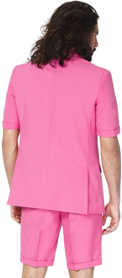 Opposuits Verkleedpak Zomer Mr. Pink Heren Polyester Roze