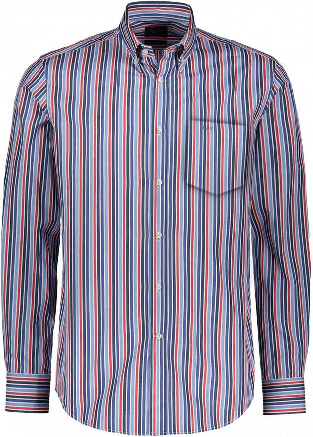 PAUL & SHARK overhemd gestreept 22413230 001 , Blauw, Heren