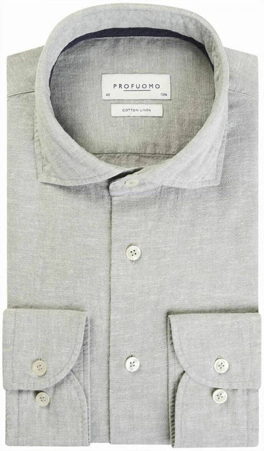 Profuomo Casual Overhemden Grijs Heren