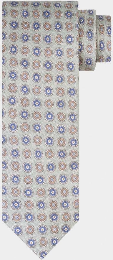 Profuomo Stropdas van zijde met bloemenprint