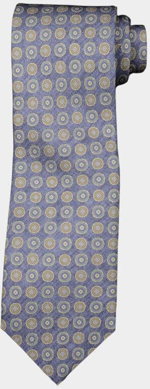 Profuomo Stropdas van zijde met bloemenprint