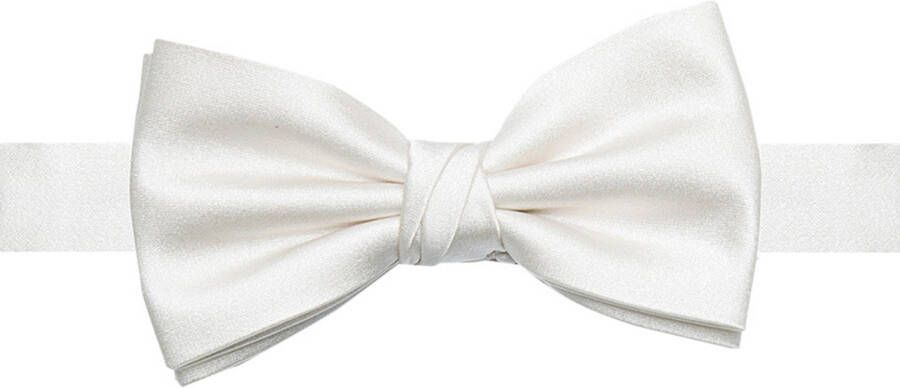 Profuomo Originale Vlinderdas gebroken wit, Effen