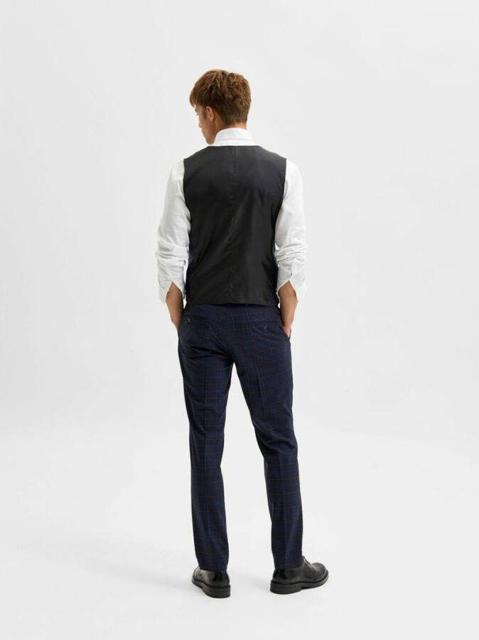 Selected Homme Gilet comfort stretch geruit