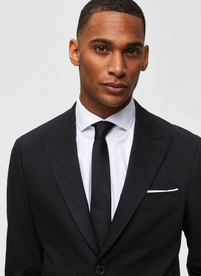 Selected Homme Stropdas Zijden , Zwart, Heren