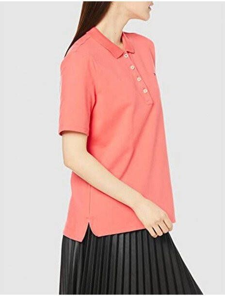 Tommy Hilfiger Poloshirt TH ESSENTIAL REG POLO SS met merklabel & tommy strepen bij de knopenlijst